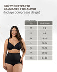 Panty Postparto Soporte y Compresa de Gel