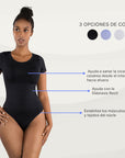 Body Moldeador con Control de Abdomen Manga Corta