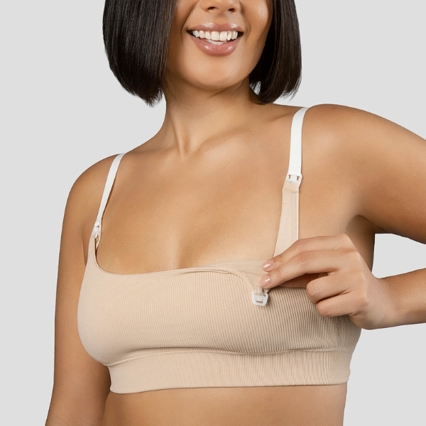 Bralette de Lactancia con Tela Texturizada