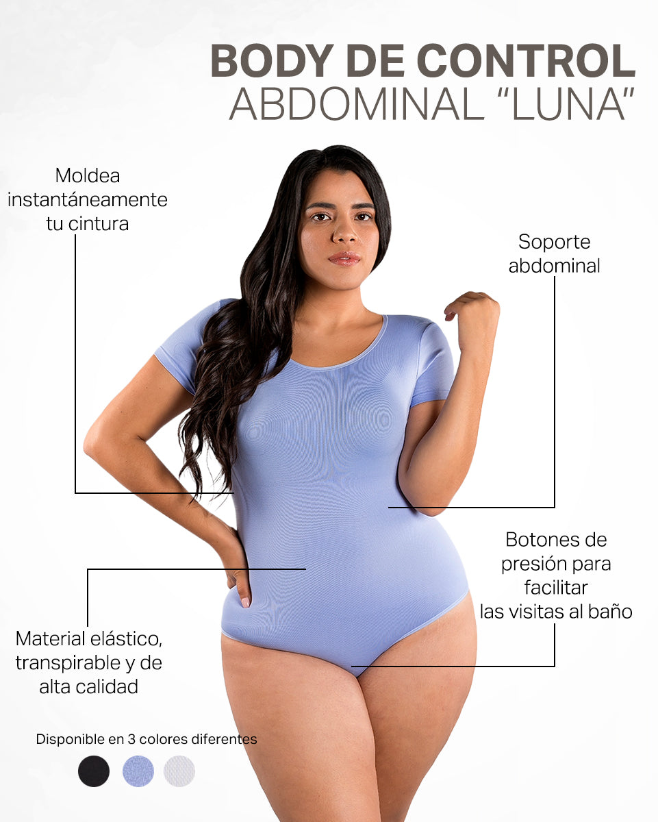 Body Moldeador con Control de Abdomen Manga Corta